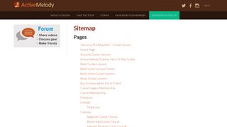 Sitemap - Active Melody