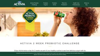 Activia Probiotic 2 Week Challenge