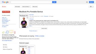MacBook Pro Portable Genius - Google Books Result