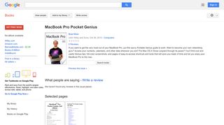 MacBook Pro Pocket Genius - Google Books Result