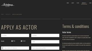 Apply as an actor - Commercial Actors
