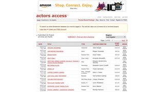 actors access (sm) - Breakdowns > New York