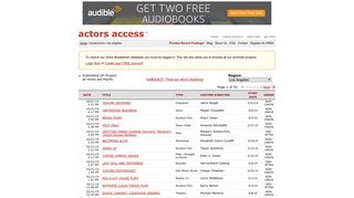 actors access (sm) - Breakdowns > New York