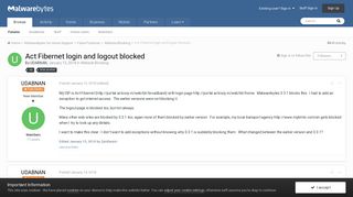 Act Fibernet login and logout blocked - Website Blocking ...