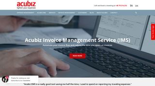 Acubiz EMS- Digital Expense Management Service with apps!