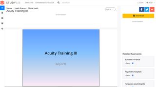 Acuity Training III - studylib.net