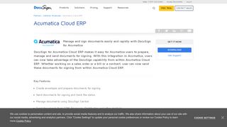Acumatica Cloud ERP | DocuSign