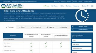 Best Time Attendance Software for 500 + Employees | Acumen, Inc.