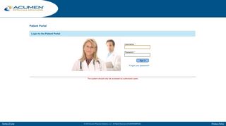 Patient Portal - Acumen Physician Solutions