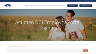 Acumen DCI Employer Portal Training – Acumen Fiscal Agent