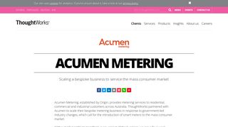 Acumen Metering | ThoughtWorks