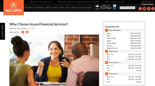 Acura Financial Services | Acura Loans and Leasing | Fresno Acura