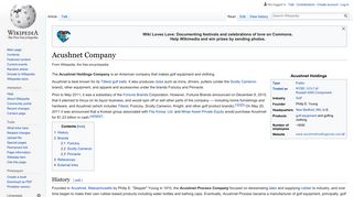 Acushnet Company - Wikipedia