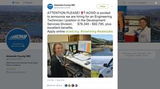 Alameda County WD on Twitter: 