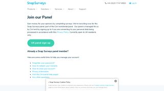 Join our Panel | Snap Surveys