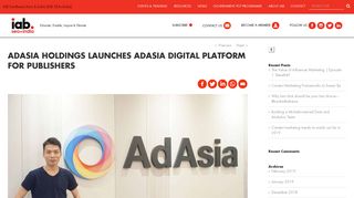 AdAsia Holdings launches AdAsia Digital Platform for Publishers - IAB ...