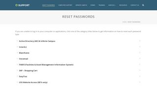 Reset Passwords – CCSD Support