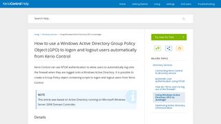 How to use a Windows Active Directory Group Policy Object (GPO) to ...