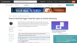 How to find last logon time for users in Active Directory - Windows ...
