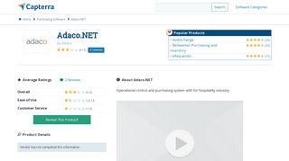 Adaco.NET Reviews and Pricing - 2019 - Capterra