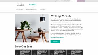 Working With Us - Adairs | Careers