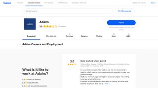 Adairs Careers and Employment | Indeed.com