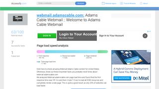 Access webmail.adamscable.com. Adams Cable Webmail :: Welcome ...