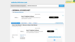 webmail.echoes.net at WI. Adams Cable Webmail :: Welcome to ...