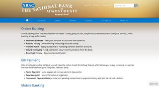 Online Banking - National Bank of Adams County
