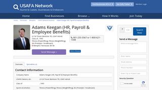 Adams Keegan (HR, Payroll & Employee Benefits) - USAFA Network ...
