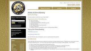 Mobile & Online Banking - Adams State Bank