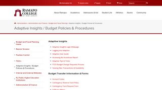 Adaptive Insights / Budget Policies & Procedures - Budget and Fiscal ...