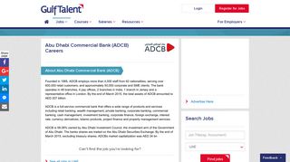 Abu Dhabi Commercial Bank (ADCB) Careers & Jobs | GulfTalent