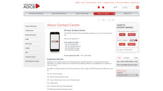 ADCB 24 hour Contact Centre - ADCB