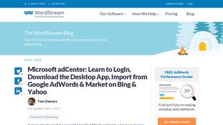 Microsoft adCenter: Learn to Login, Download the Desktop App ...
