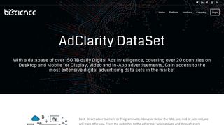 AdClarity DataSet - BIScience