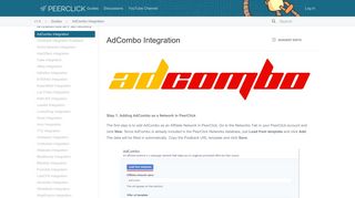 AdCombo Integration - PeerClick Documentation