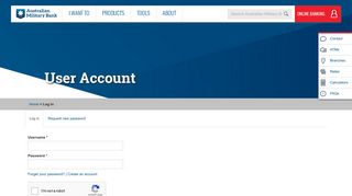 User account | Australian Military Bank