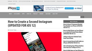 How to Create a Second Instagram (UPDATED FOR iOS 12 ...