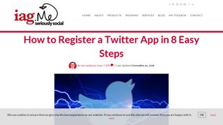 How to Register a Twitter App in 8 Easy Steps - Ian Anderson Gray