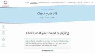 Check your bill - ADDC