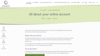 Home - Residential All about your online account