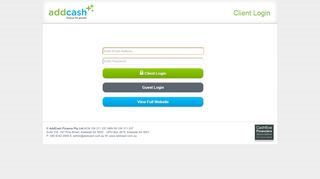 AddCash Online Access - AddCash Finance