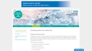 Accessing systems from outside CUH | Cambridge University Hospitals
