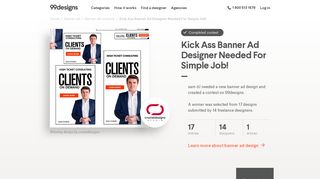 Kick Ass Banner Ad Designer Needed For Simple Job! - 99Designs