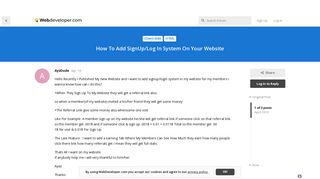How To Add SignUp/Log In System On Your Website - WebDeveloper.com ...
