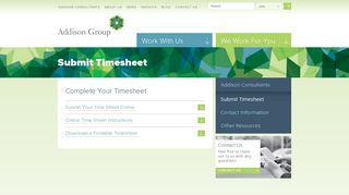 Submit Timesheet|Addison Group