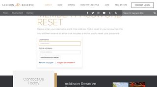 Addison Reserve Country Club Member Email Reminder