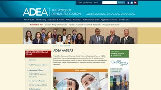 ADEA AADSAS - American Dental Education Association
