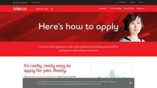 Here's How to Apply Now | Adecco